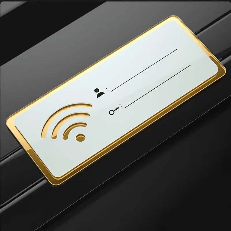 Acrylic WiFi Sign Wall Decor – Home Office & Living Room Acrylic Wall Sign Babs