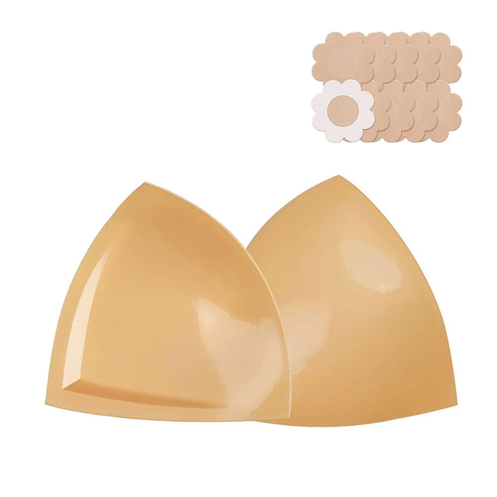 Triangle Push-Up Bra Pads & Sticky Bikini Inserts + Nipple Covers Bra Pads & Inserts Babs Beige 3XL