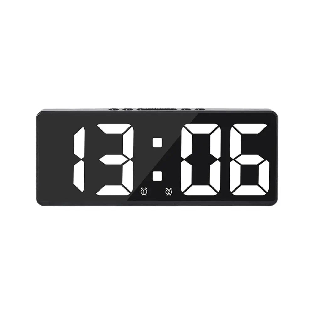 LED Alarm Clock with Nightlight, Temperature & Calendar LED Alarm Clock Babs white