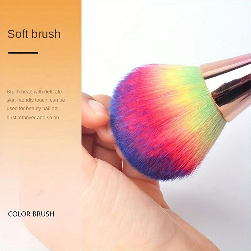Nail Dust Brush – Small Waist Manicure & Blush Brush Nail Manicure Brush Babs