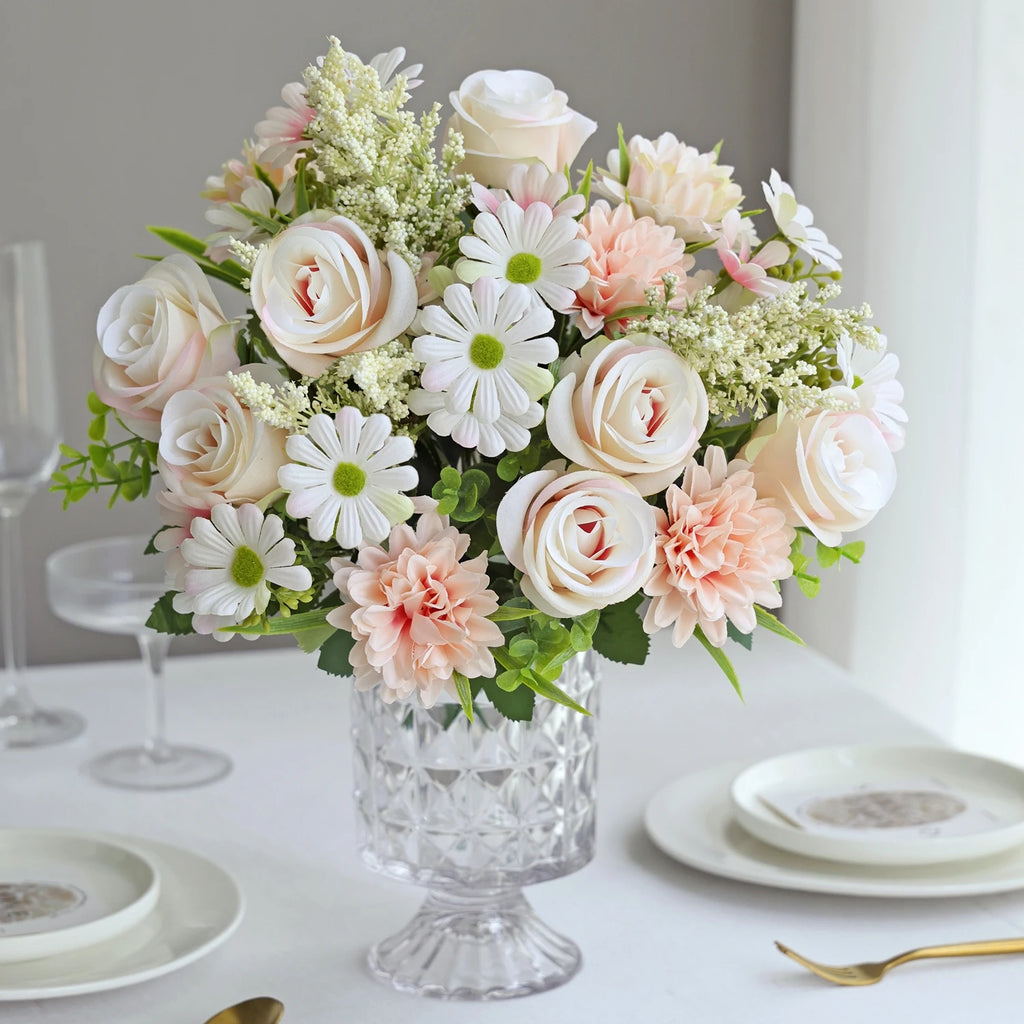Silk Artificial Rose Flowers – Wedding Bouquet & Home Decor Artificial Silk Flowers Babs