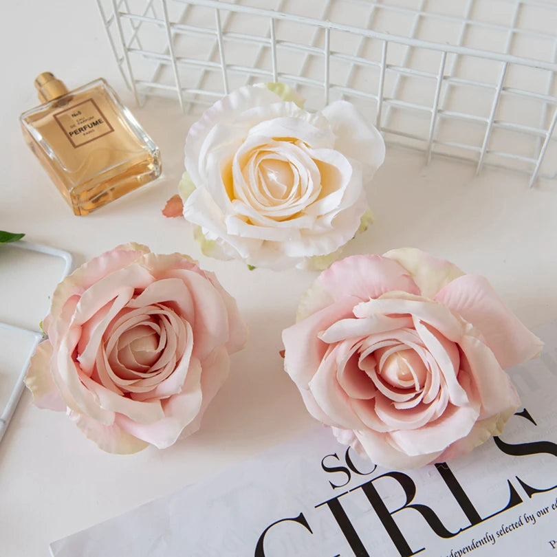 Silk Rose Artificial Flowers 10/20Pcs – Wedding & Home Decor Artificial Silk Flowers Babs