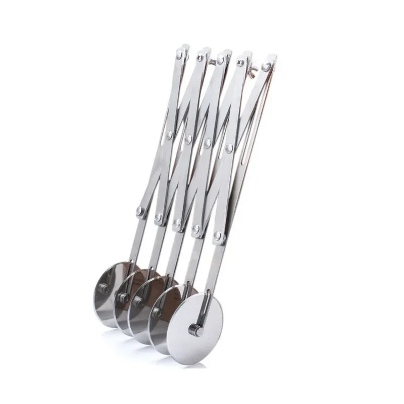 7-Wheel Stainless Steel Dough Divider & Pizza Roller Cutter Pastry Roller Cutter Babs