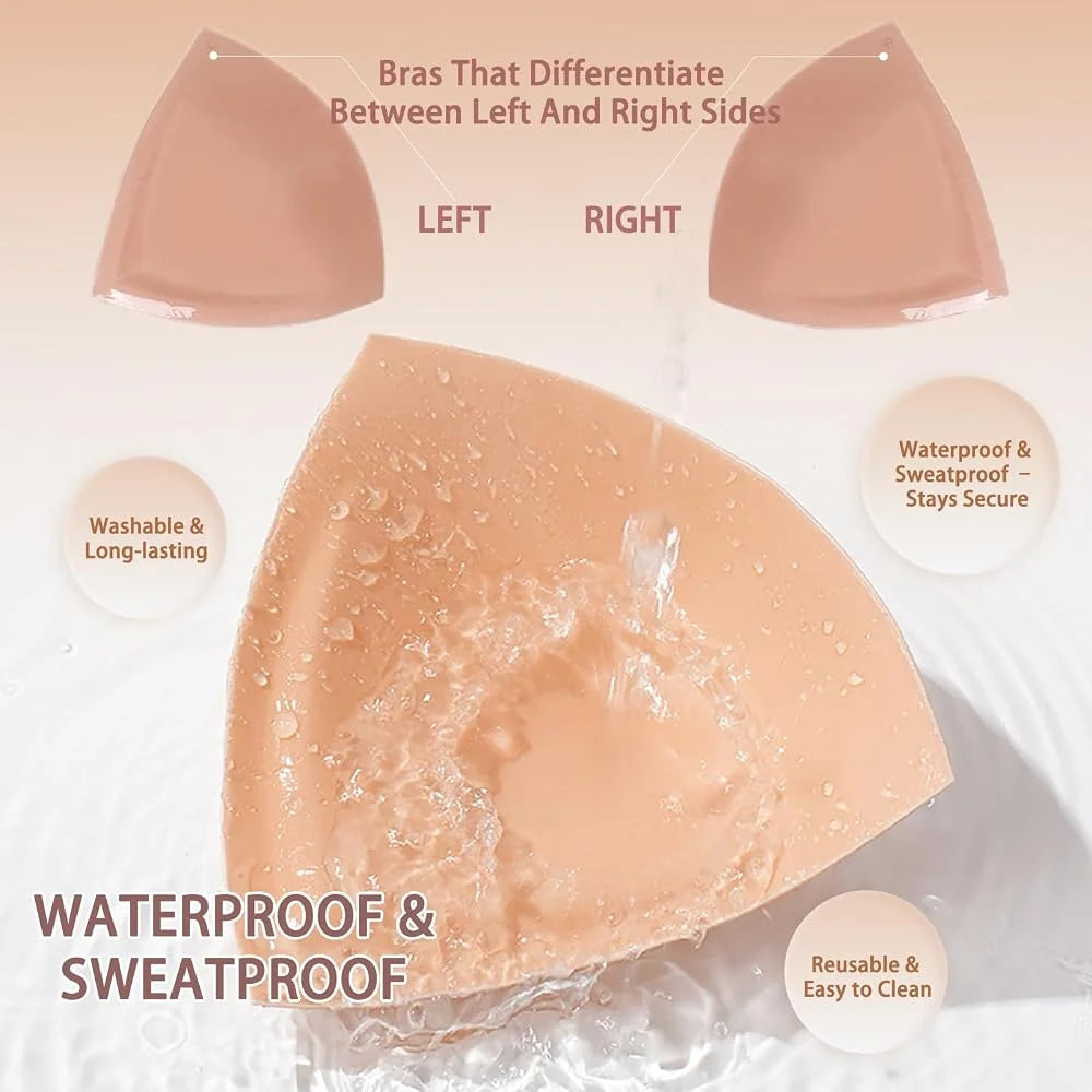Triangle Push-Up Bra Pads & Sticky Bikini Inserts + Nipple Covers Bra Pads & Inserts Babs