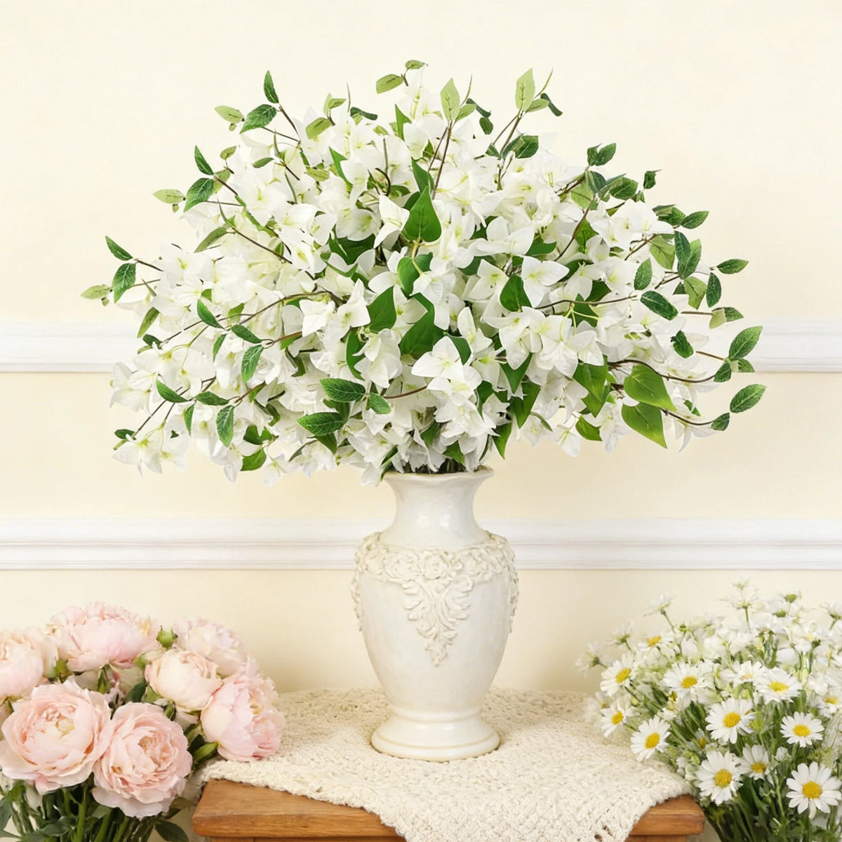 Artificial Triangle Rose Bouquet – Wedding & Home Décor Prop Artificial Flower Bouquet Babs