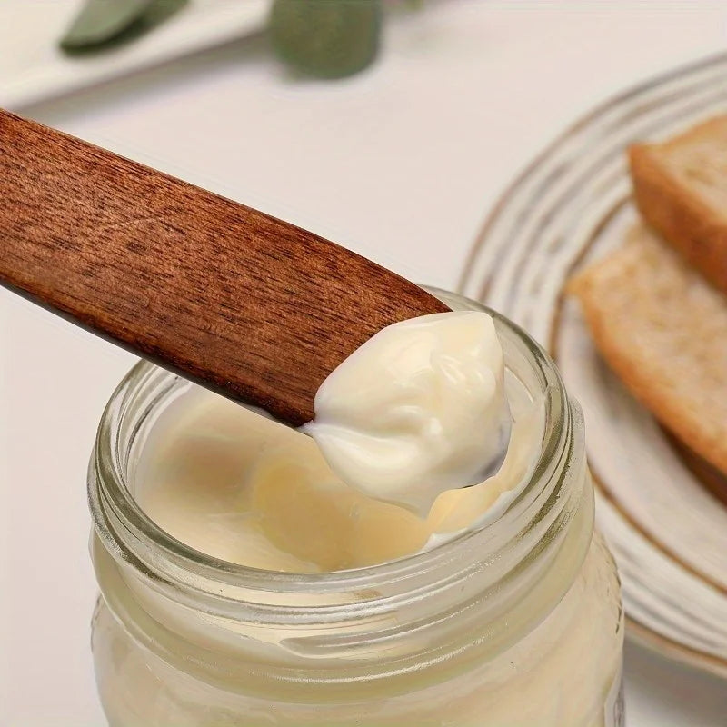Wooden Cream & Butter Spatula Spreader – Heat-Resistant Kitchen Spreader Knife Babs