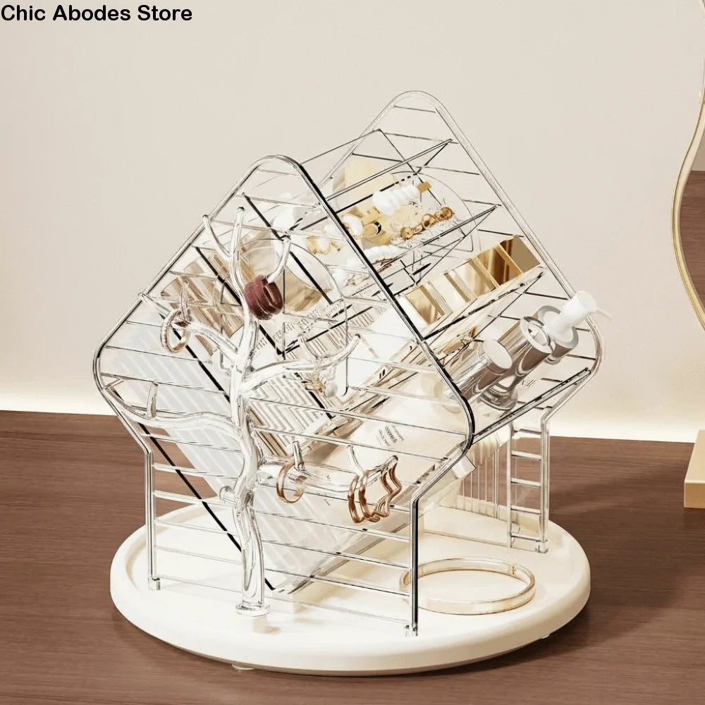 360° Rotating Makeup Organizer – Large Capacity Cosmetic Storage Makeup Organizer Babs