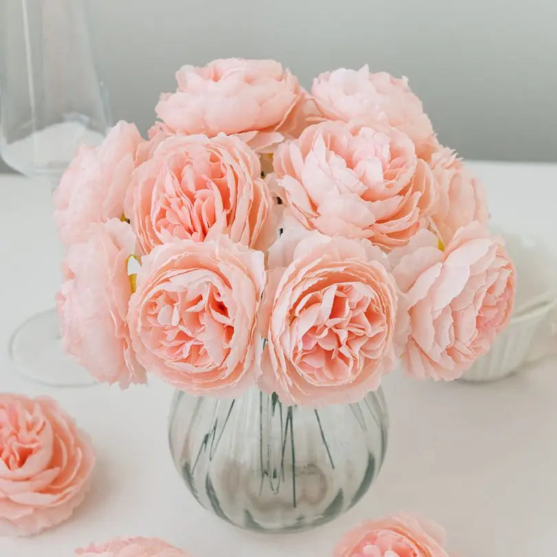 Artificial Silk Peony Stems 3/5/10 Pcs – Wedding & Home Décor Artificial Flower Stems Babs