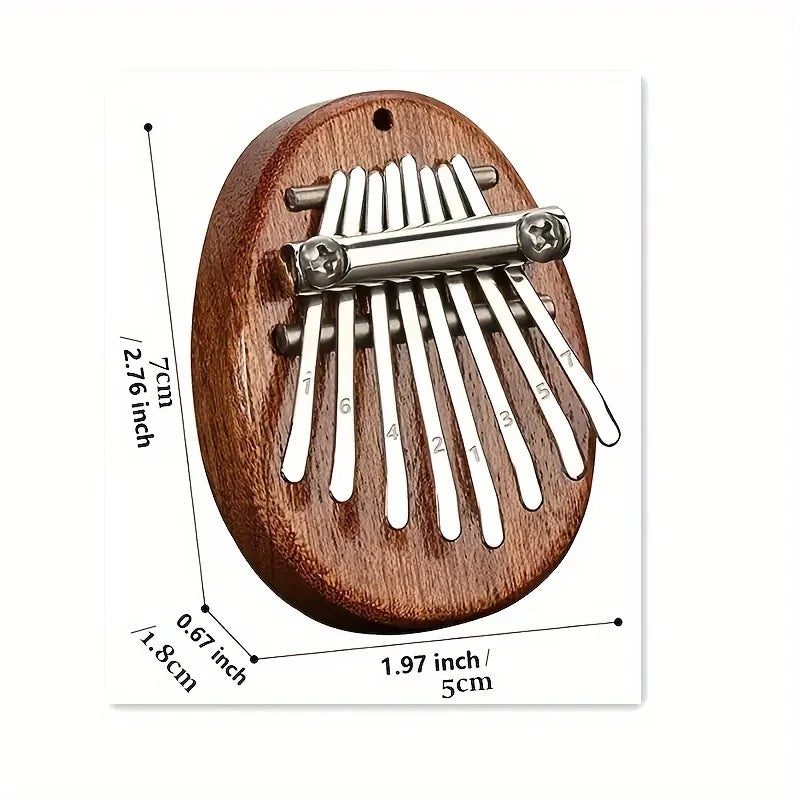 8-Tone Mini Kalimba Thumb Piano – Portable Finger Piano Gift Thumb Piano Babs