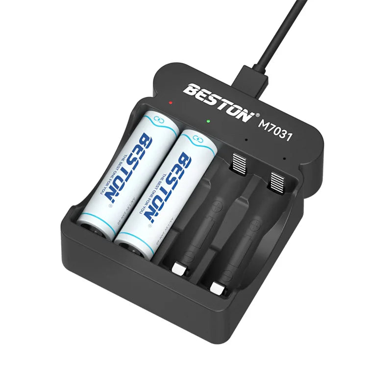 Alasicka 4-Slot 1.5V Li-Ion AA AAA Smart Battery Charger LED Battery Charger Babs