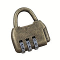 Retro 3-Digit Combination Padlock – Vintage Antique Style Combination Padlock Babs 1pc