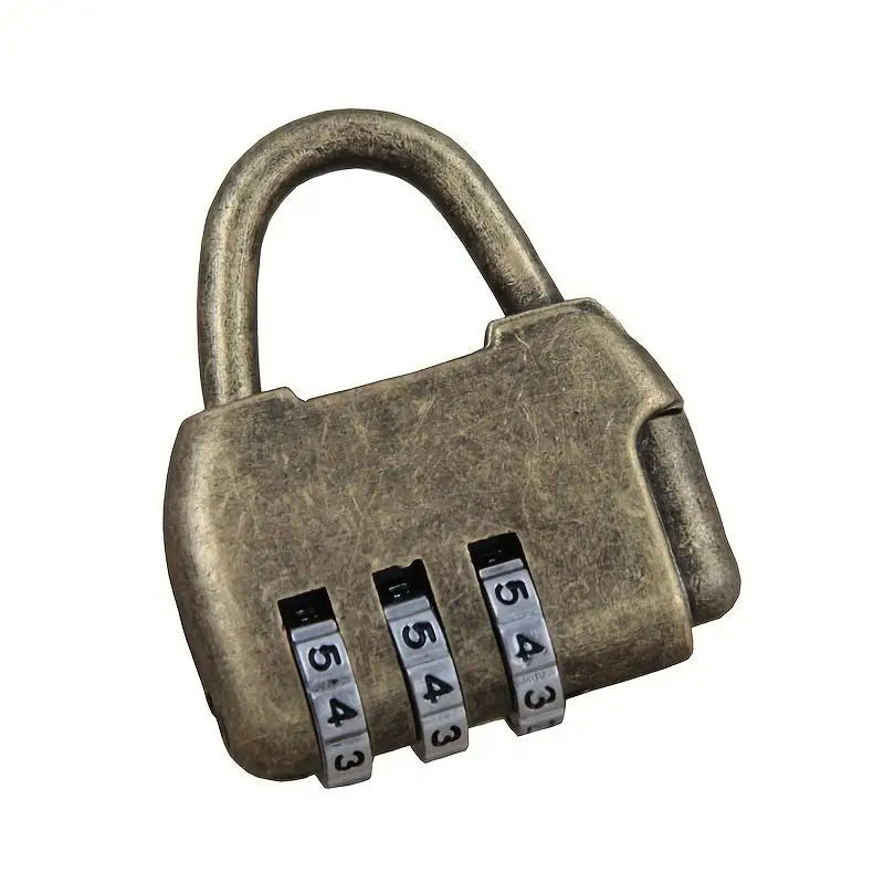 Retro 3-Digit Combination Padlock – Vintage Antique Style Combination Padlock Babs 1pc