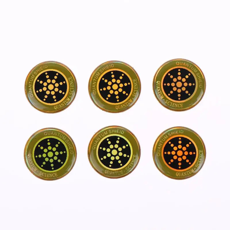 EMF Protection Stickers for Phone, Laptop & Tablet – 2/6 Pcs EMF Protection Sticker Babs 6pcs Gold