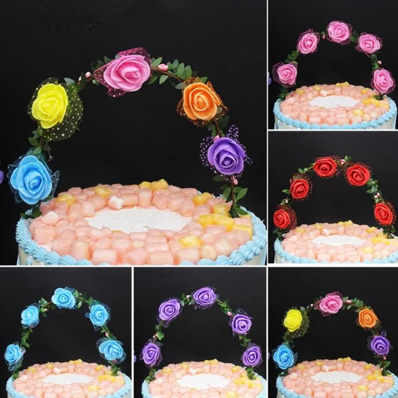 Flower Cake Topper with LED Lights | Wedding & Birthday LED Cake Topper Babs