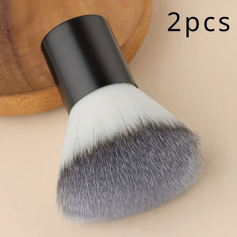 Fluffy Kabuki Brush – Foundation, Bronzer & Blush Makeup Kabuki Makeup Brush Babs 2pcs