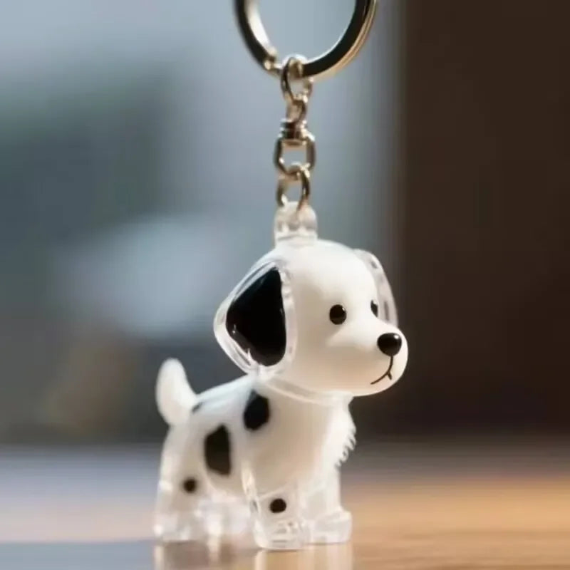 Dog Hair Keepsake Keychain Pendant | Pet Lover Gift Pet Keepsake Keychain Babs Dalmatian