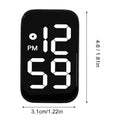 LED Stick-On Car Dashboard Clock – Waterproof & Luminous Dashboard Clock Babs Black