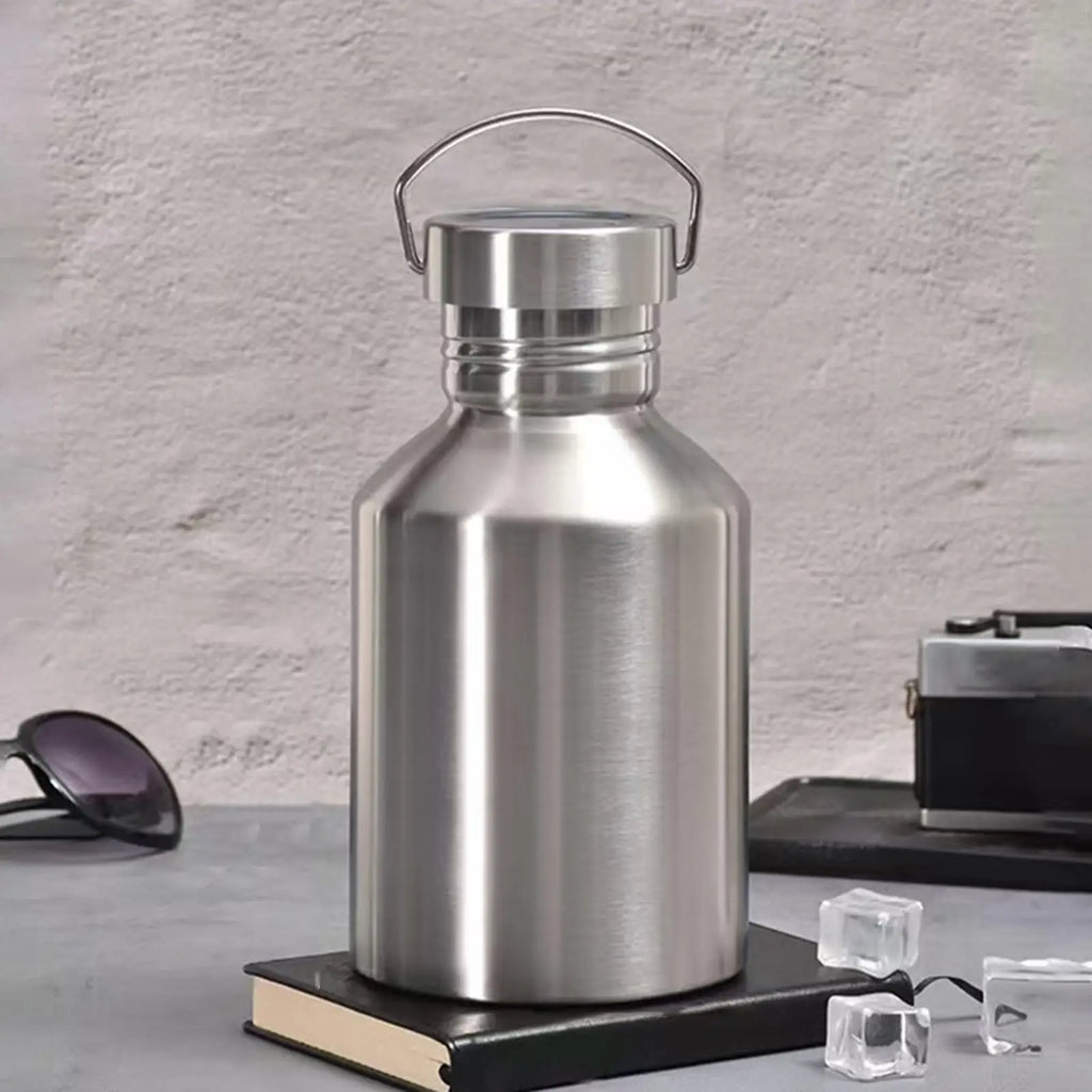 2L Stainless Steel Sport Water Bottle – Large Capacity Flask Sport Water Bottle Babs