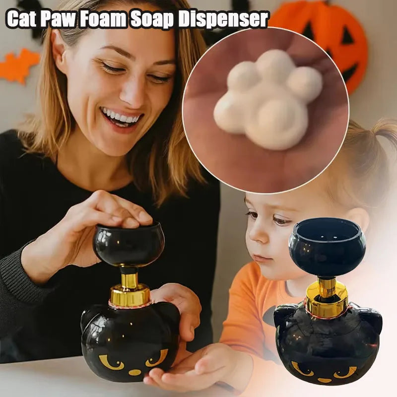 Cat Paw Foaming Soap Dispenser 500ml – Refillable, 1–5 Pack Foaming Soap Dispenser Babs