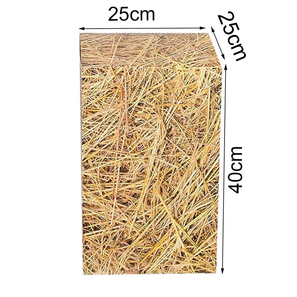 Western Cowboy Party Boxes – Hay Bale & Wine Barrel Decor Props Party Decoration Boxes Babs D AS show 28cm