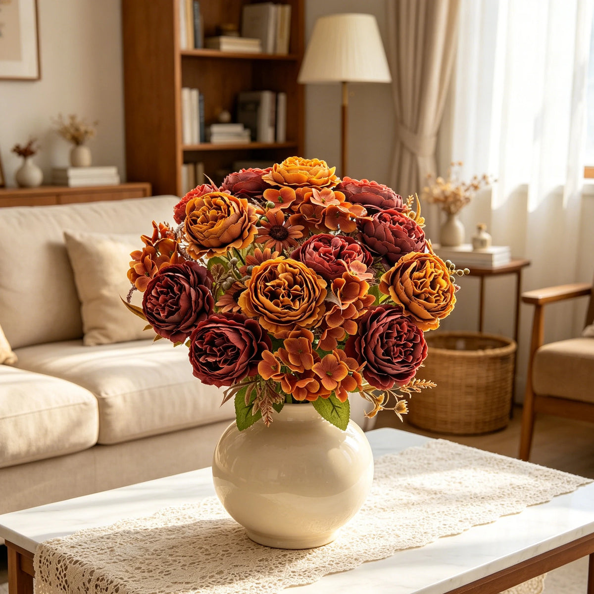 Silk Persian Peony Artificial Flowers for Wedding & Home Decor Artificial Silk Flowers Babs