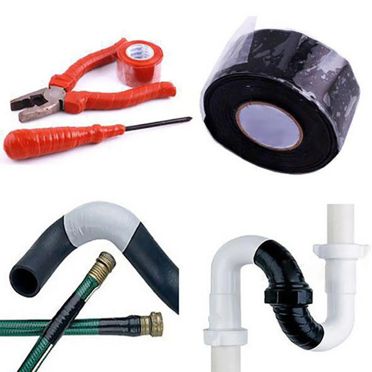 Silicone Self-Fusing Waterproof Repair Tape – Pipe, Wire, Hose Silicone Repair Tape Babs