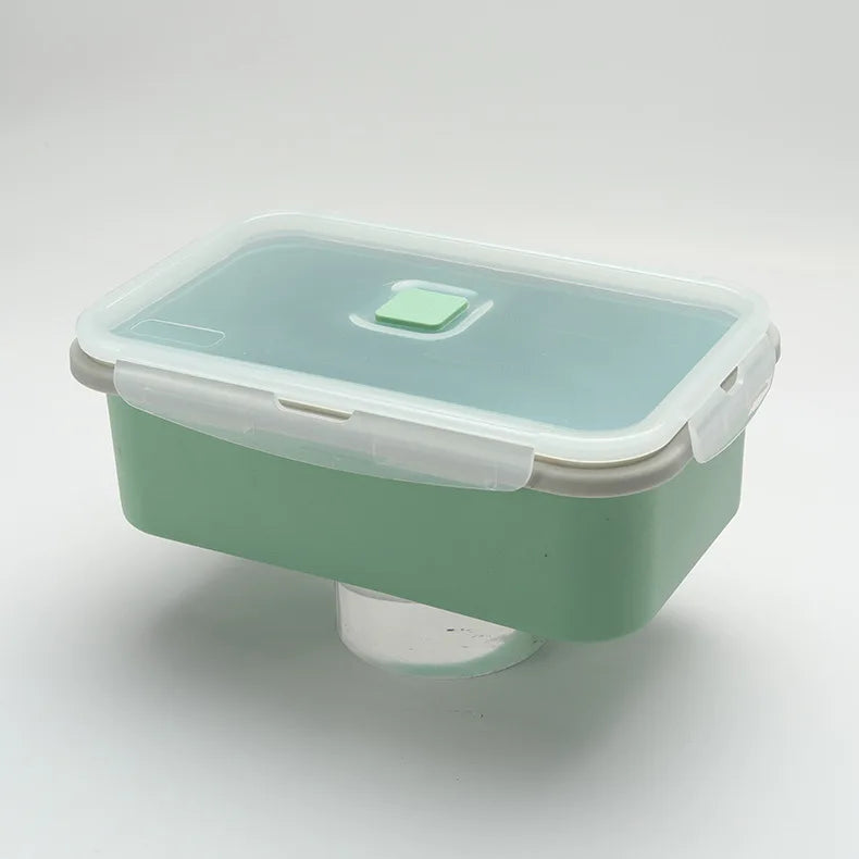 Food Grade Silicone Bento Box | Microwave-Safe Divided Lunch Box Silicone Bento Box Babs 1 Gird