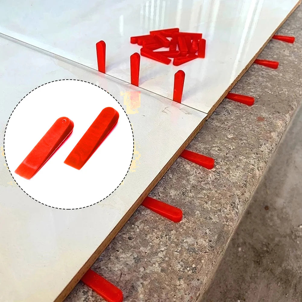 100Pcs Reusable PE Tile Spacers – Wall & Floor Leveling Clips Tile Leveling Spacers Babs Default Title