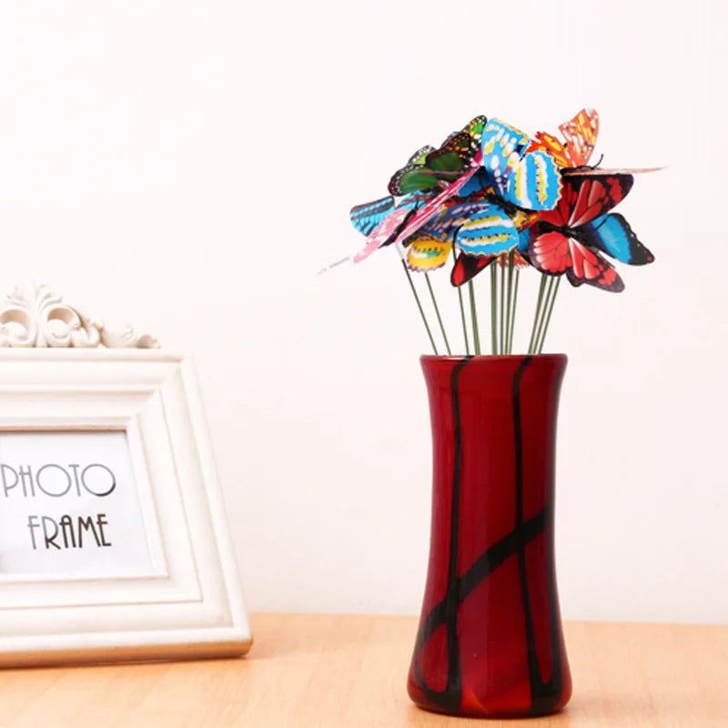 20pcs 3D PVC Butterfly Garden Stakes – Wedding & Lawn Décor Garden Butterfly Stakes Babs