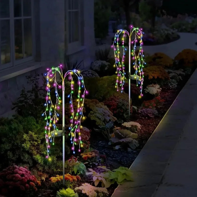 Solar Fireworks Dandelion Garden Lights – LED Outdoor Decor Solar Garden Lights Babs