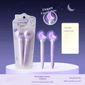2-Pack Lucky Star Light-Up Gel Pens – Cute 0.5mm Retractable Novelty Gel Pens Babs A3
