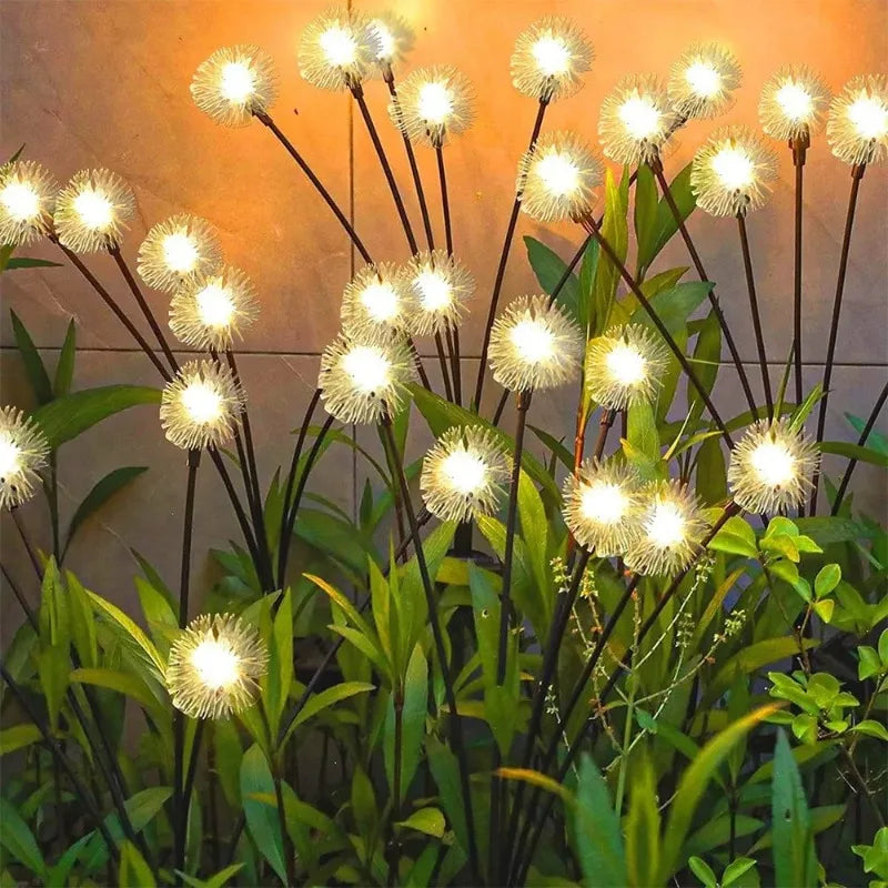 Solar Plush Ball Dandelion Ground Lights – Outdoor Lawn Décor Solar Garden Lights Babs