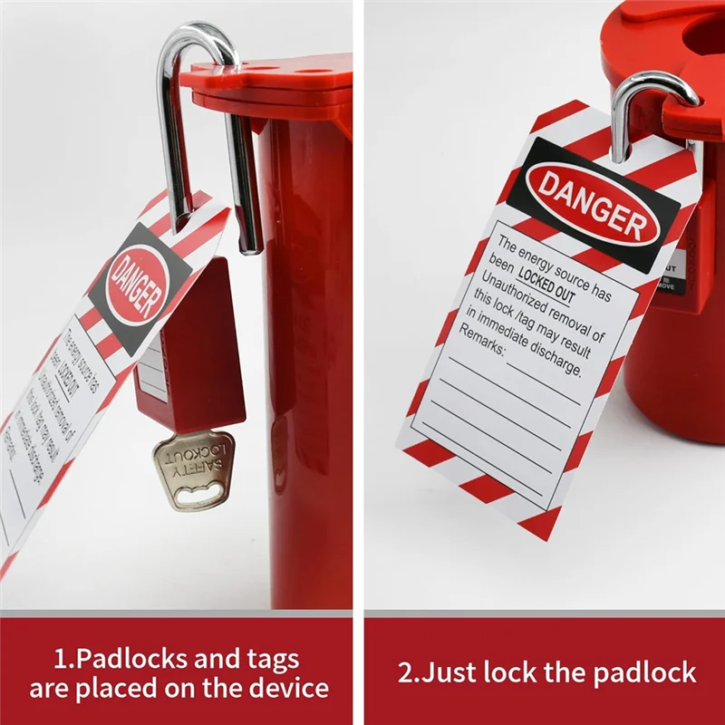Do Not Operate Lockout Tagout Tags with Ties – 50-Piece Set Lockout Tagout Tags Babs