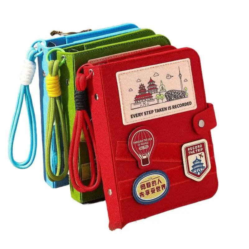 Felt Travel Stamp Book – Creative Souvenir Notebook Travel Stamp Notebook Babs