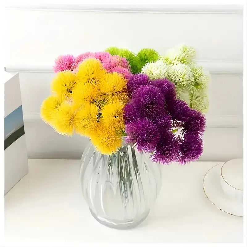 12 Pcs Artificial Dandelion Bouquets – Wedding & Home Decor Artificial Flower Bouquet Babs