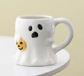 Halloween Ghost Pumpkin Ceramic Mug – Cute Coffee Cup Gift Halloween Ceramic Mug Babs D 1PC 400-500ml