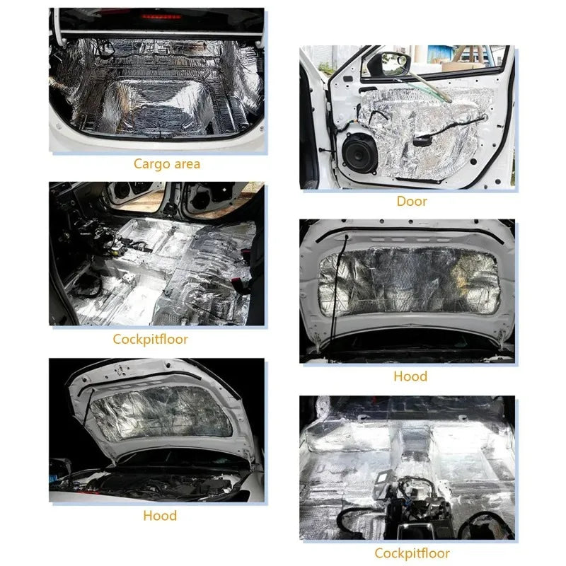 Car Sound Deadener & Heat Insulation Mat – Self-Adhesive Car Insulation Mat Babs