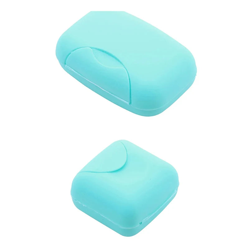 Portable Travel Soap Box with Lid – S/L Candy Color Holder Travel Soap Box Babs 2pcs Blue SL