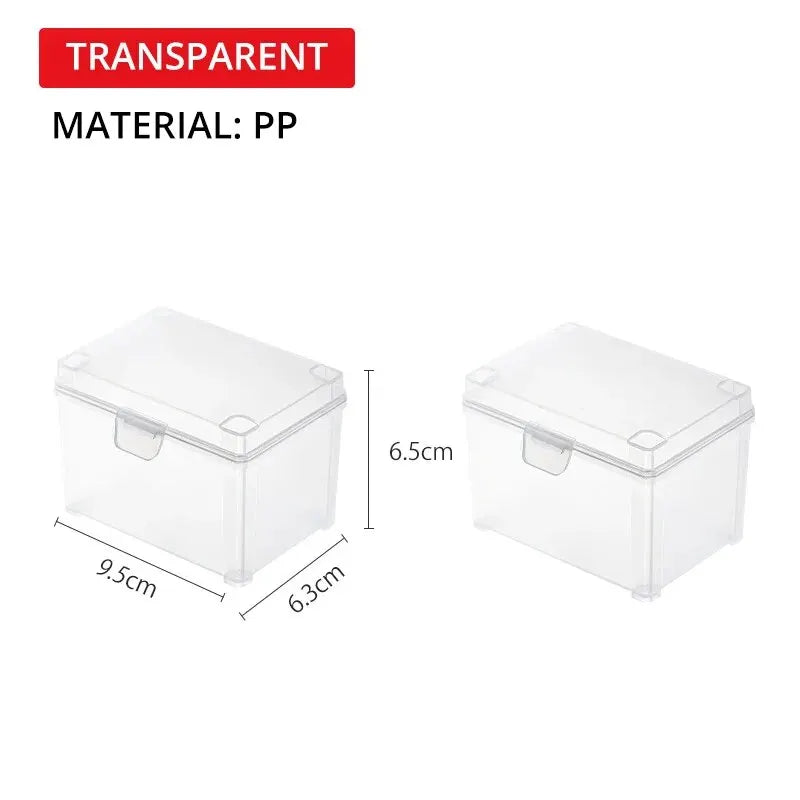 2-Pack Flip-Top Trading Card Storage Box | Dust-Proof Organizer Card Storage Box Babs
