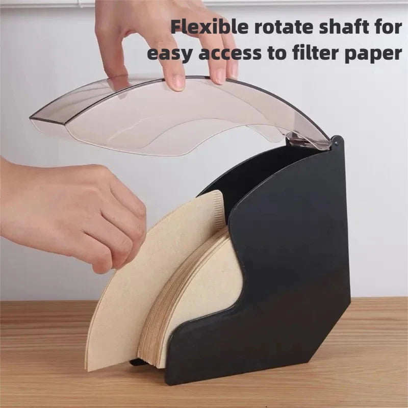 Coffee Filter Dispenser with Acrylic Cover | Barista Organizer Coffee Filter Dispenser Babs