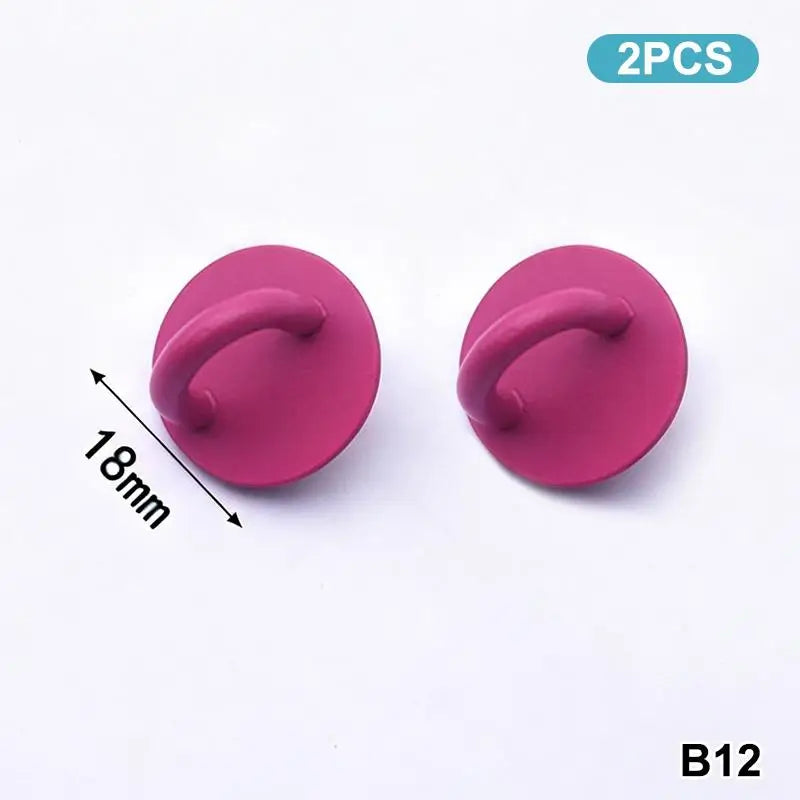 2pcs Adhesive Metal Phone Charm Holder & Keychain Hook Phone Charm Holder Babs B12