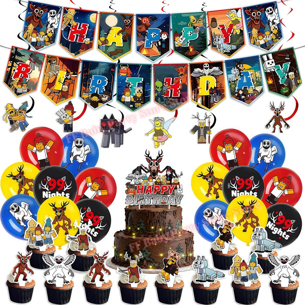 99 Nights In The Forest Birthday Party Decoration Set
