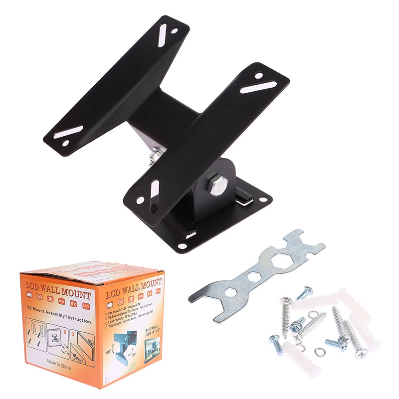 TV Wall Mount Bracket 14–24" LCD LED Monitor 180° Tilt TV Wall Mount Babs