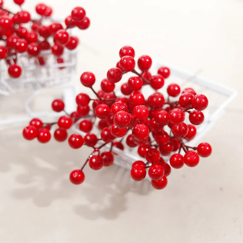 Artificial Red Berry Branches – Christmas & Wedding Decor Artificial Berry Branches Babs