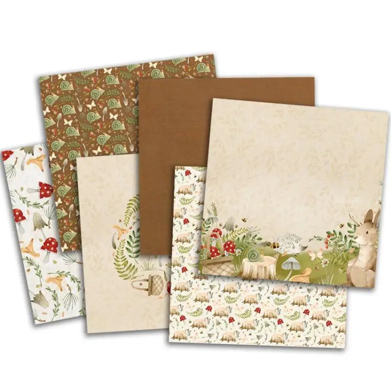 6x6" Vintage Scrapbooking Paper Pad – 20 Assorted Patterns Scrapbooking Paper Pad Babs