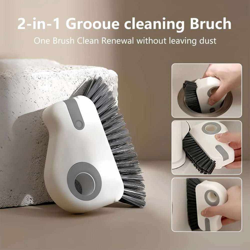 2-in-1 Window Track Crevice Brush with Built-in Scraper Crevice Cleaning Brush Babs