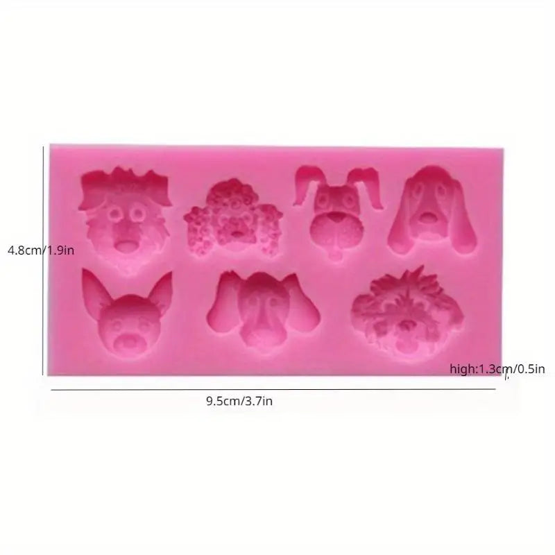 Mini Cartoon Dog Silicone Mold – Chocolate, Candy & Resin Silicone Baking Mold Babs