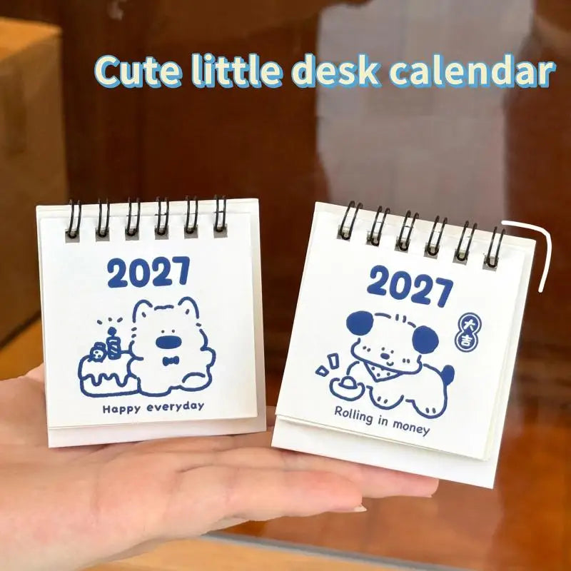 2027 Mini Desk Calendar – Cute Cartoon, Portable & Eco-Friendly Mini Desk Calendar Babs