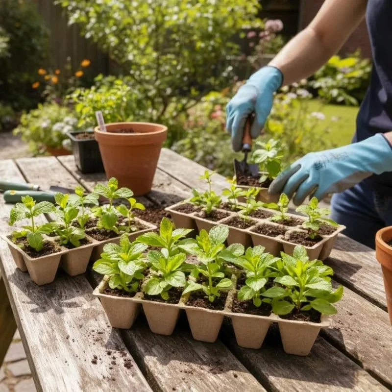 10-Cell Biodegradable Seed Starter Tray | Eco Paper Pulp Nursery Seed Starter Tray Babs
