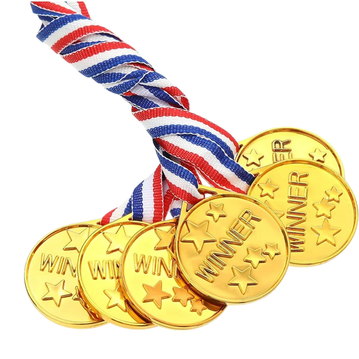 30-Pack Gold Winner Medals for Kids – Party Favors & Awards Kids Award Medals Babs